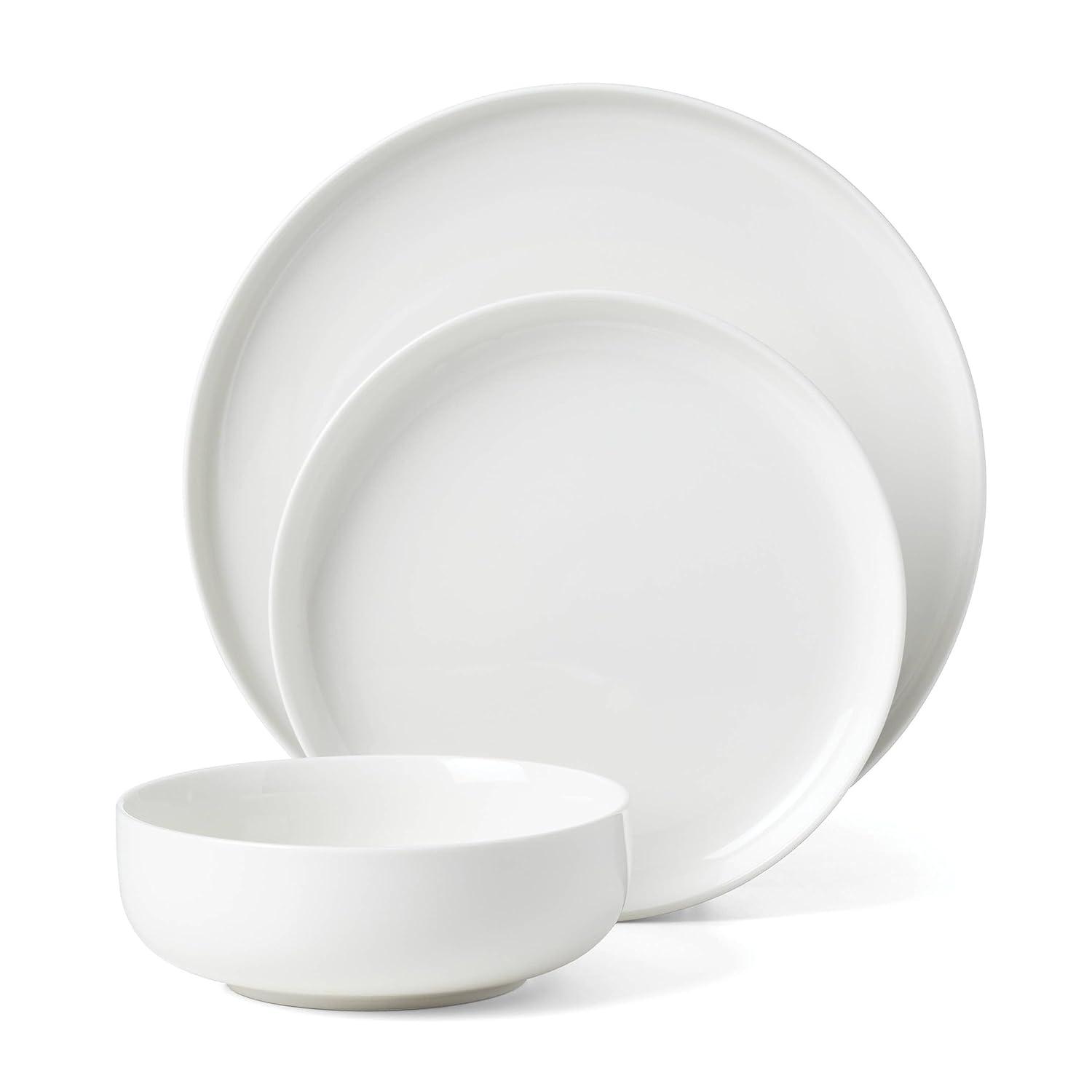 Oneida Entertain 365 24 Seven White 12 - Piece Dinnerware Set (Set of 4)