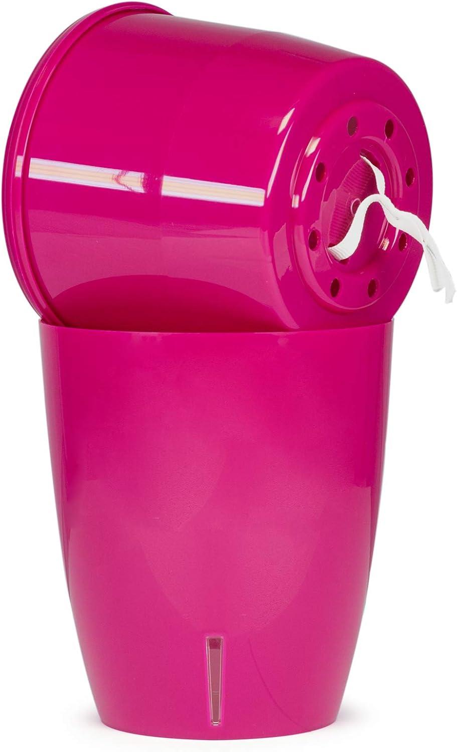 DECOPOTS - Self Watering Orchids Pot - Plant Pots Ideal for Orchid Flower - Drainage and Water Level Indicator - Planter Pot with Self-Watering Feature(5.5 ".9", Blue)