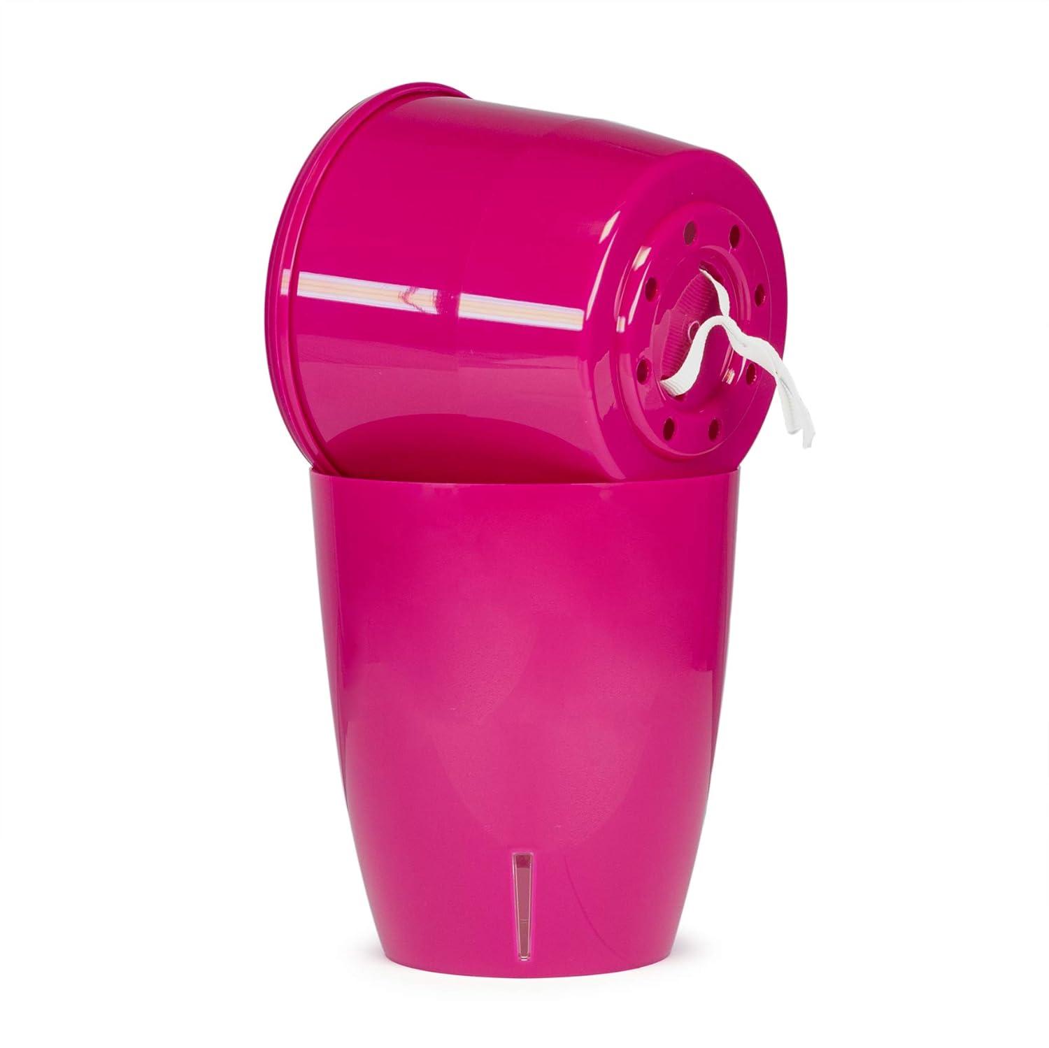 DECOPOTS - Self Watering Orchids Pot - Plant Pots Ideal for Orchid Flower - Drainage and Water Level Indicator - Planter Pot with Self-Watering Feature(5.5 ".9", Blue)