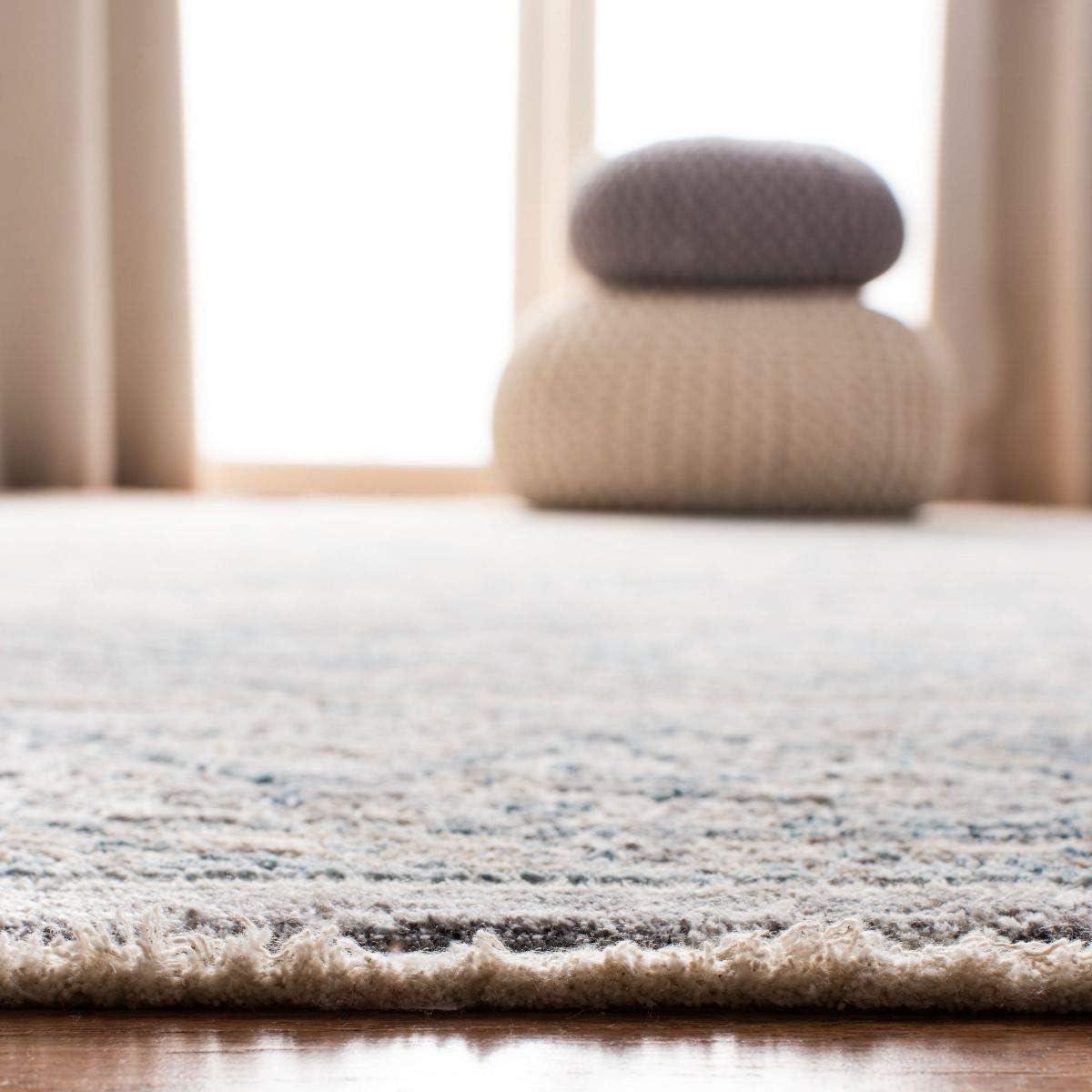 SAFAVIEH Dream Giles Floral Area Rug, Grey/Turquoise, 2'6" x 4'