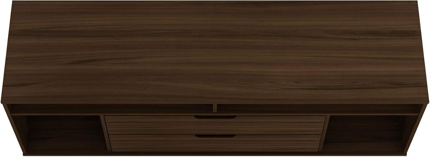 Rockefeller TV Stand for TVs up to 60" with Storage, Cable Management Brown - Manhattan Comfort