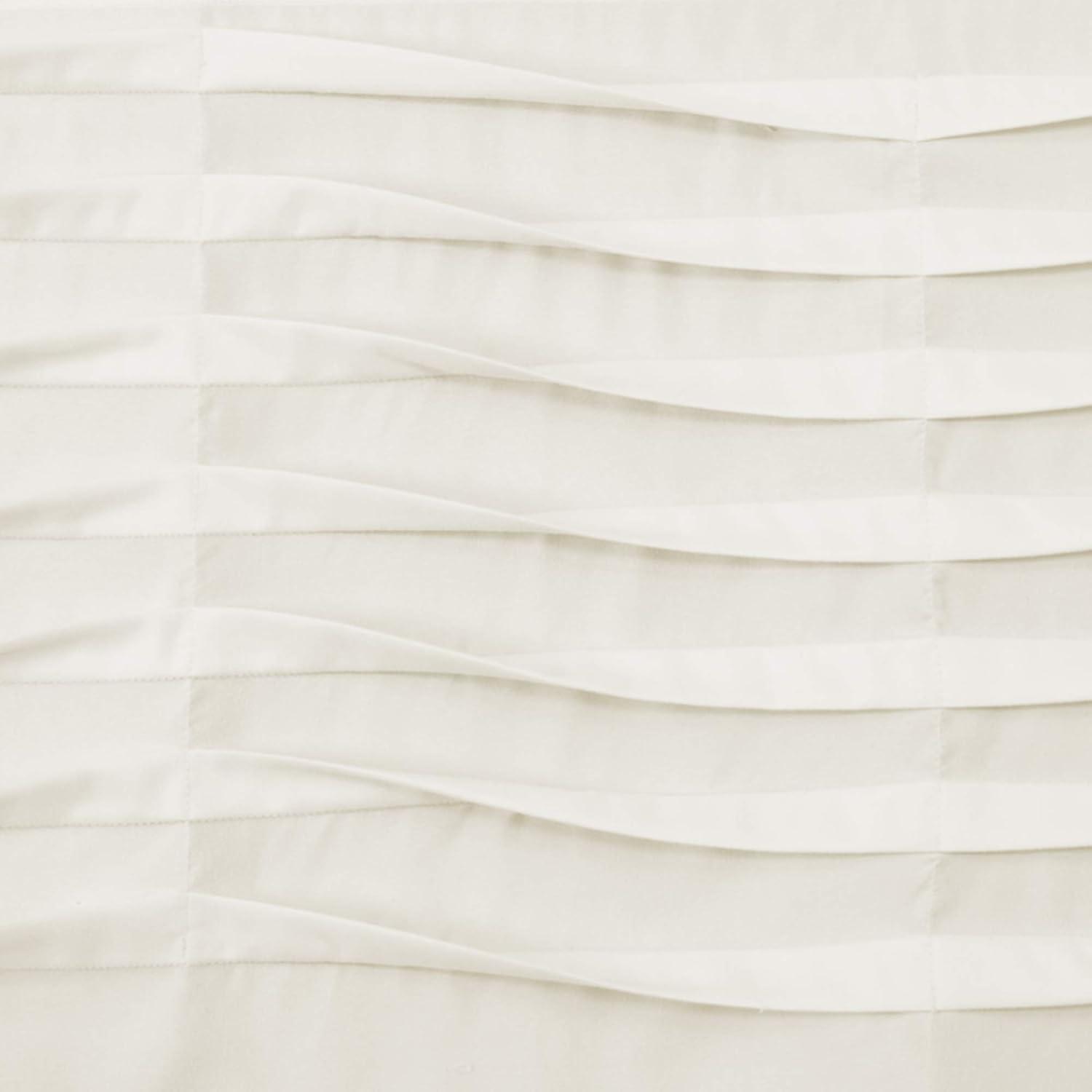 Lush Decor Tailored 52'' W Window Valance Blue,Cream,Dark Gray,Light Gray,White