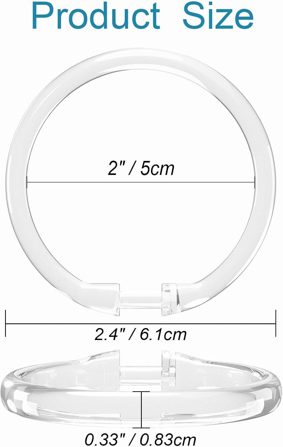 Evideco Solid Plastic Shower Curtain Hooks Rings & Reviews | Wayfair