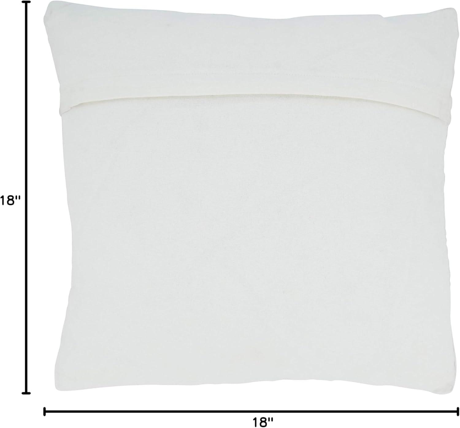 Saro Nautica Collection Geometric Cotton Throw Pillow