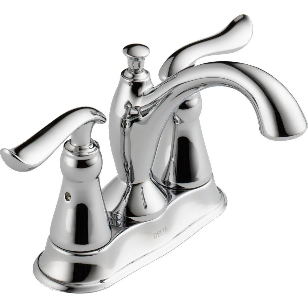 Linden Centerset Bathroom Faucet with Drain Assembly, 2-handle Bathroom Sink Faucet