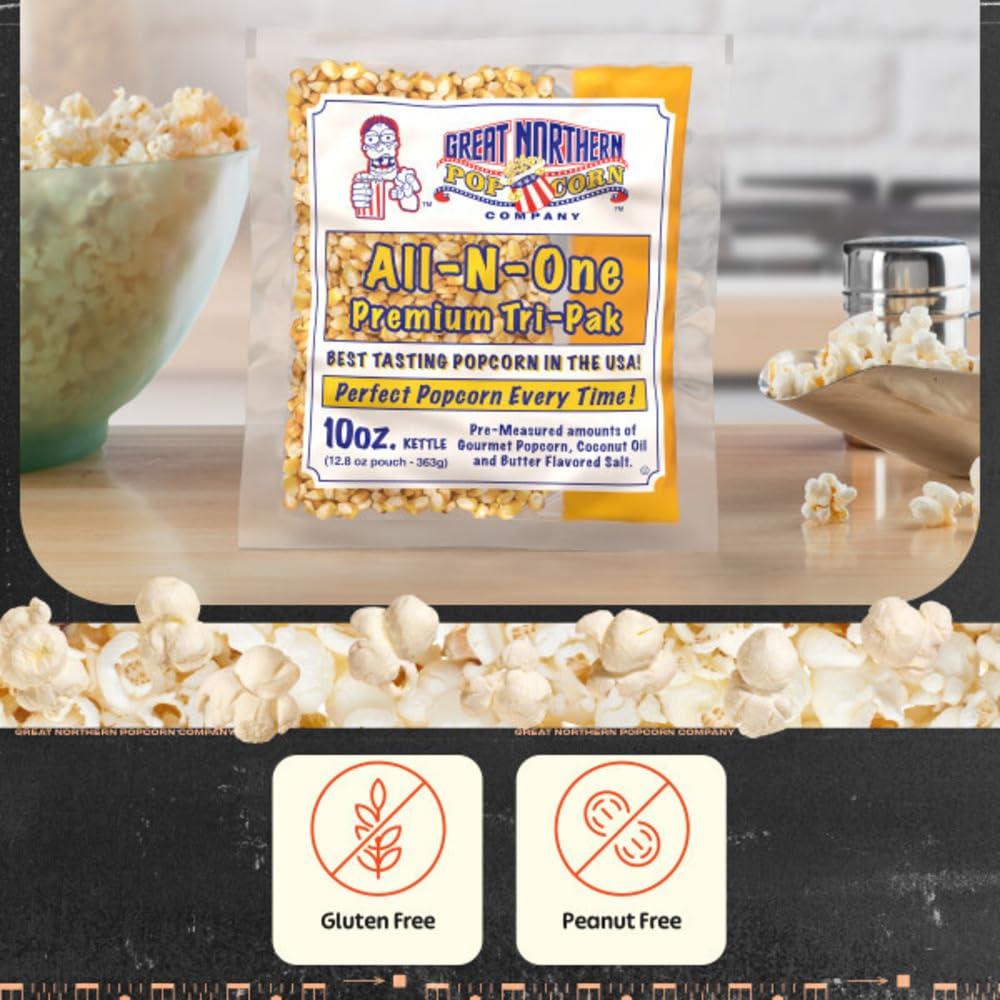 10oz All-in-One Butter Popcorn Packs for Machines, 24 Case