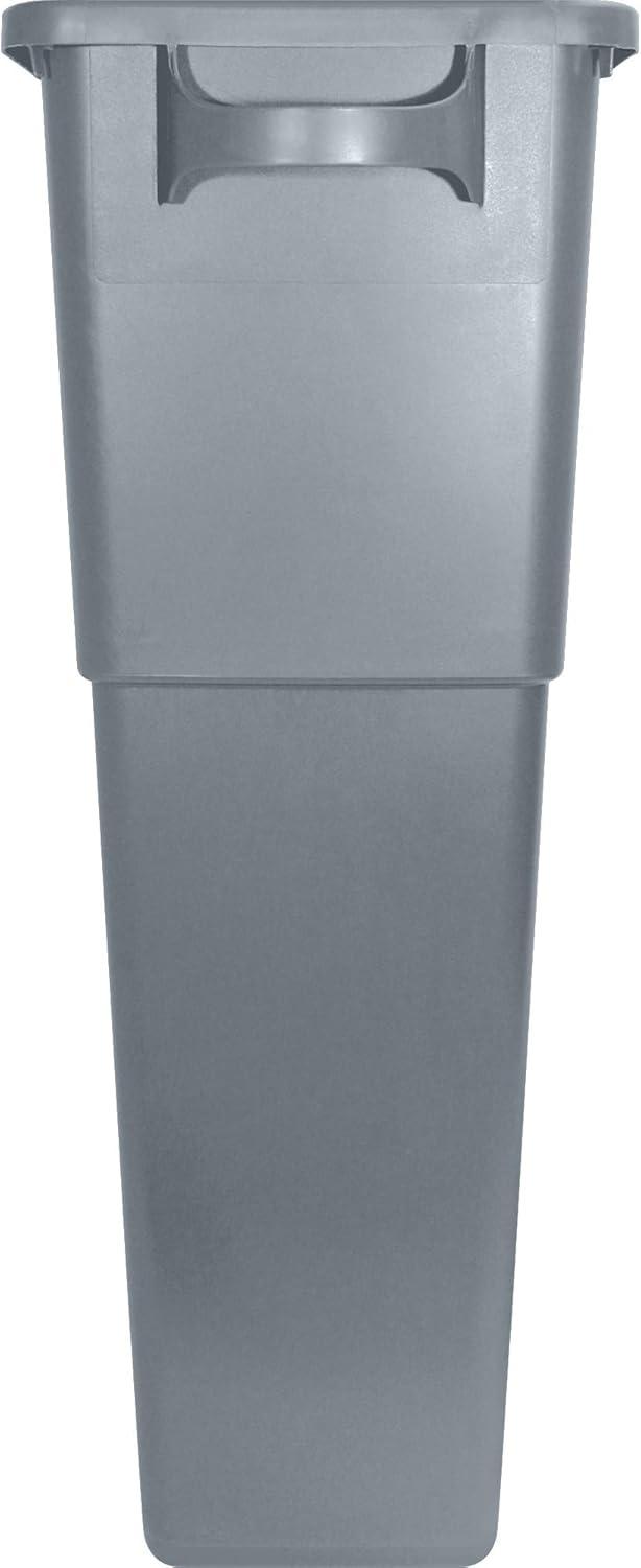 Genuine Joe Waste Container 23 Gallon 22-1/2"W x 11"D x 30" Gray 60465