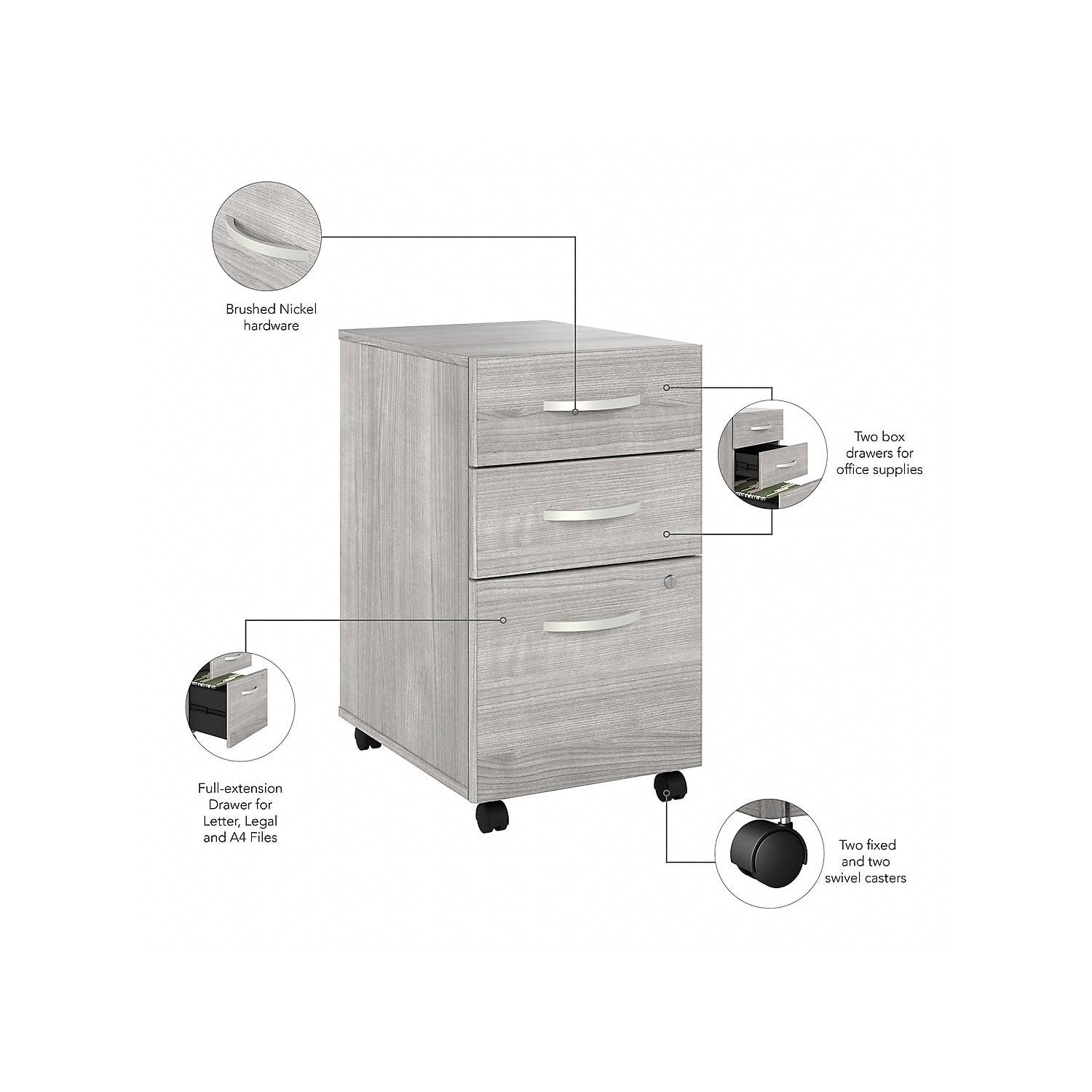 Inbox Zero Katye 16'' Wide 3 -Drawer Mobile File Cabinet