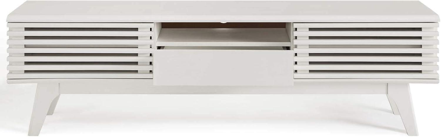 Render Low Profile 59 Inch TV Stand in White