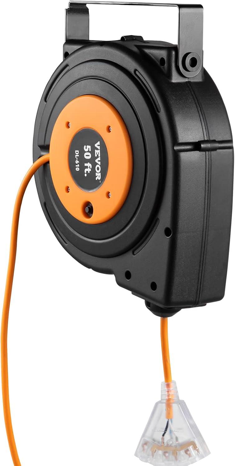 Retractable Extension Reel Power Cord