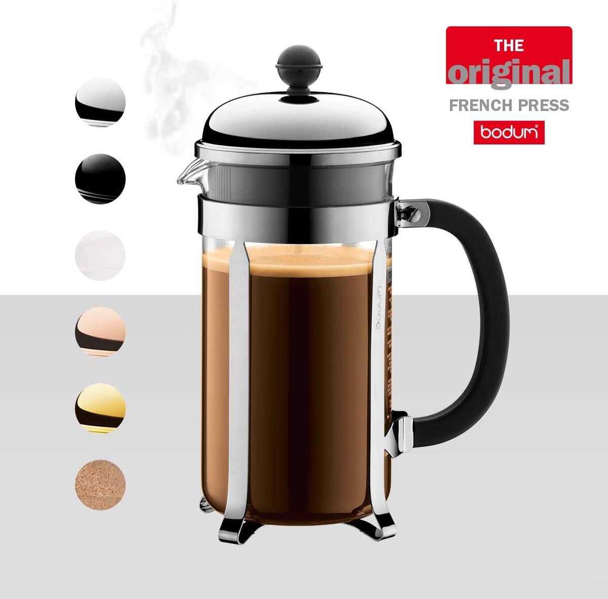 Bodum Chambord French Press Coffee Maker with Borosilicate Glass Beaker
