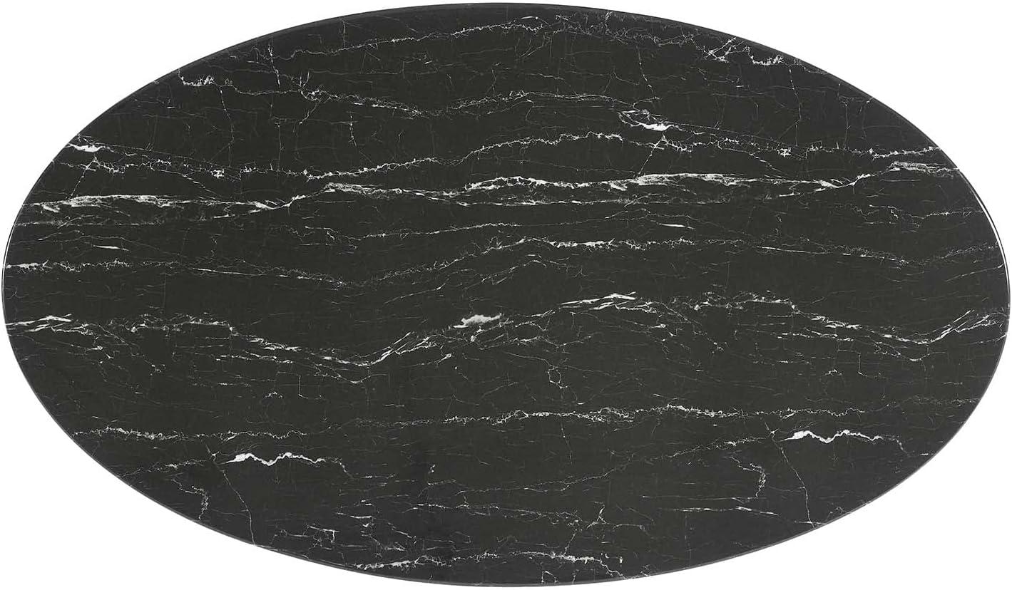 Modway Modway Lippa Oval Artificial Marble Dining Table