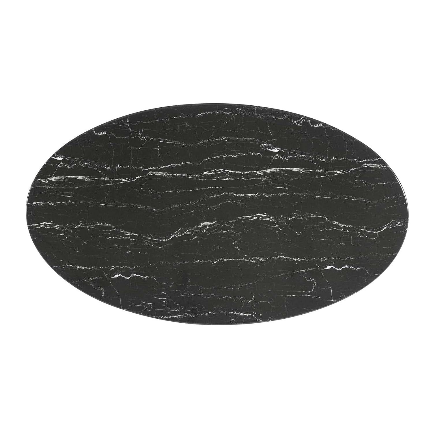 Modway Modway Lippa Oval Artificial Marble Dining Table