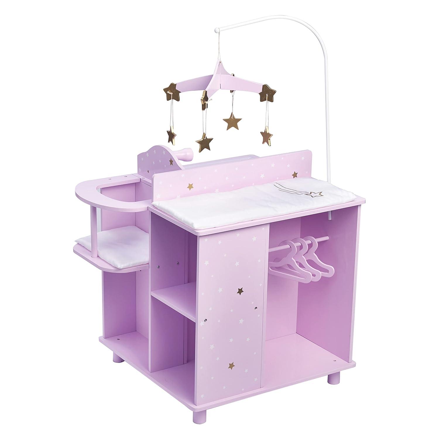 Teamson Kids Olivia's Little World Wooden Doll Changing Station