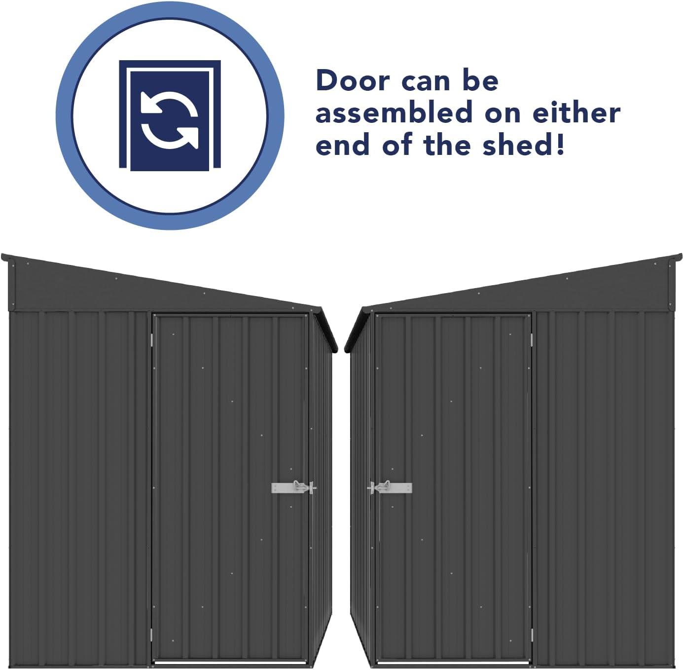 Absco Durango Galvanized Steel Storage Shed
