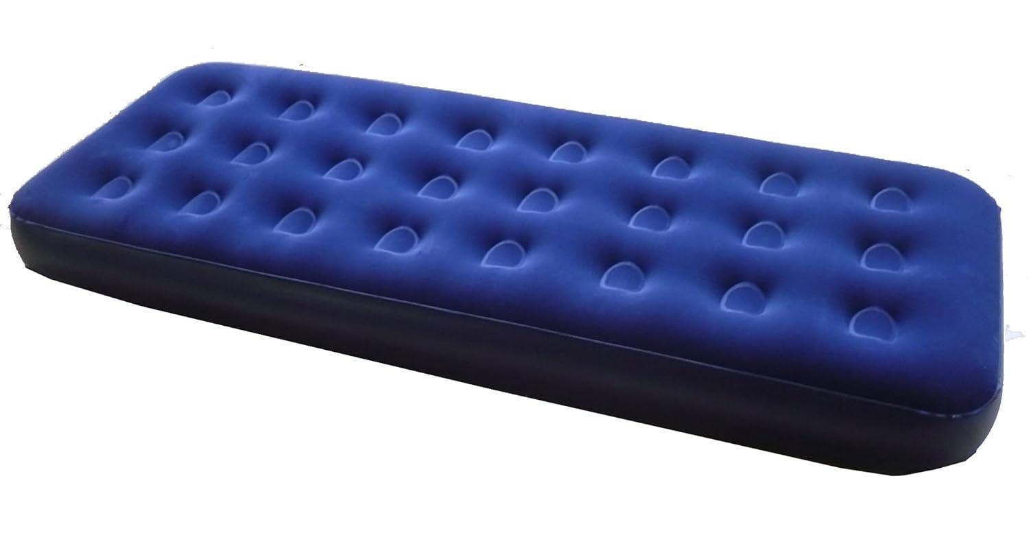 Zaltana 2-Pcs Single Size Air Mattress with Double Action air Pump Combo (AMSx2+AP3)