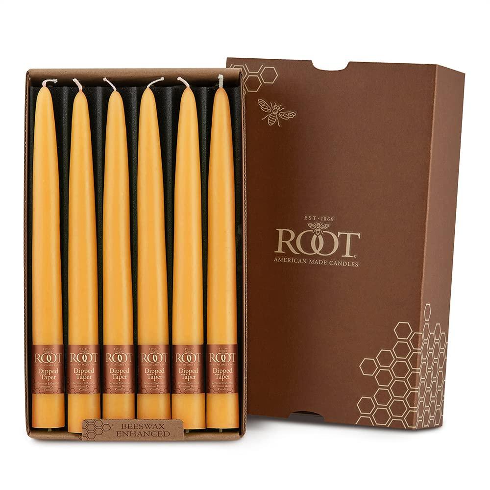 12 Piece Unscented Taper Candle Set