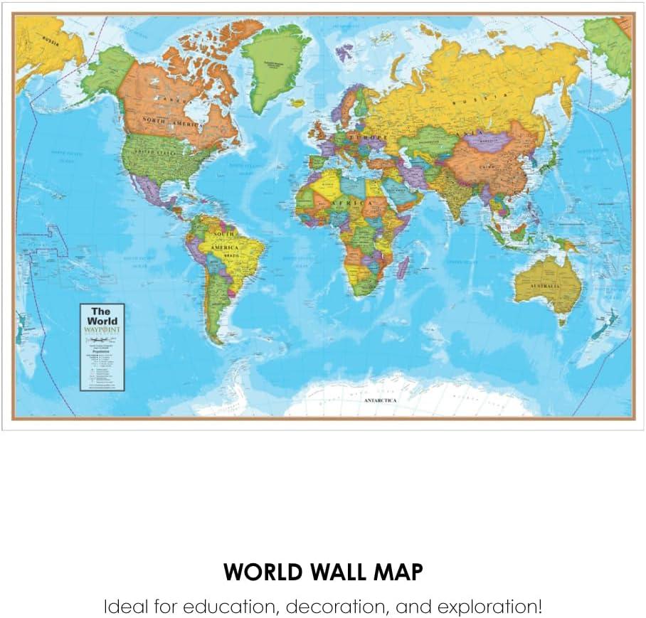 Waypoint Geographic Laminated Wall Maps