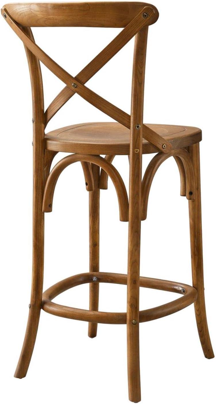 Farmhouse Charm meets Contemporary Style: Exquisite Gear Bar Stool
