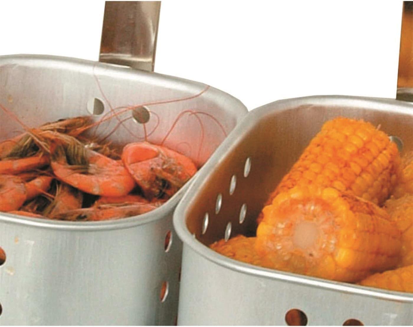 King Kooker 1 Burner Propane Rectangular Fryer Outdoor Cooker Kit with 15 Qt. Fry Pan & Two Baskets