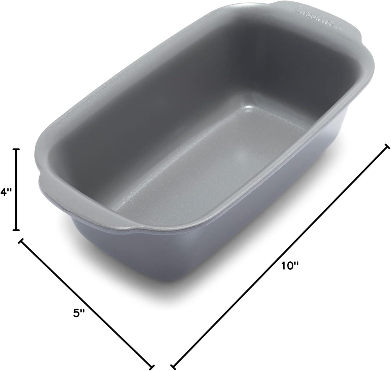 Gray Aluminum Nonstick Loaf Pan for Bread and More