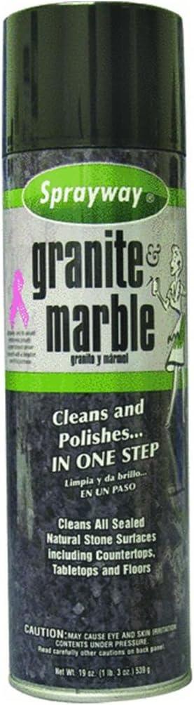 Sprayway Granite & Marble Cleaner Spray, 19 Oz