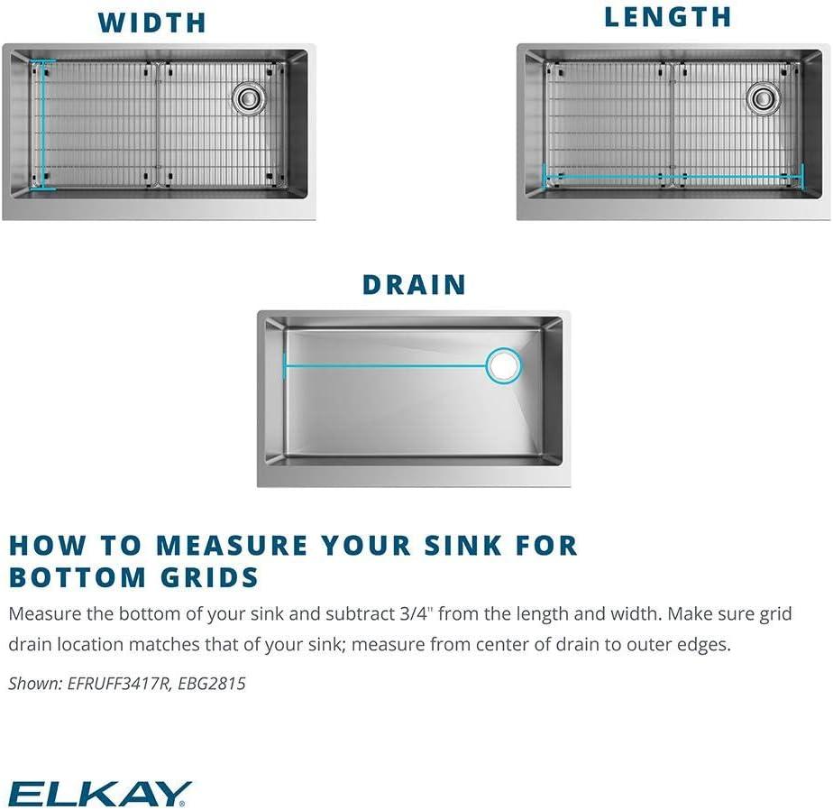 Elkay Stainless Steel Rectangular Sink Bottom Grid