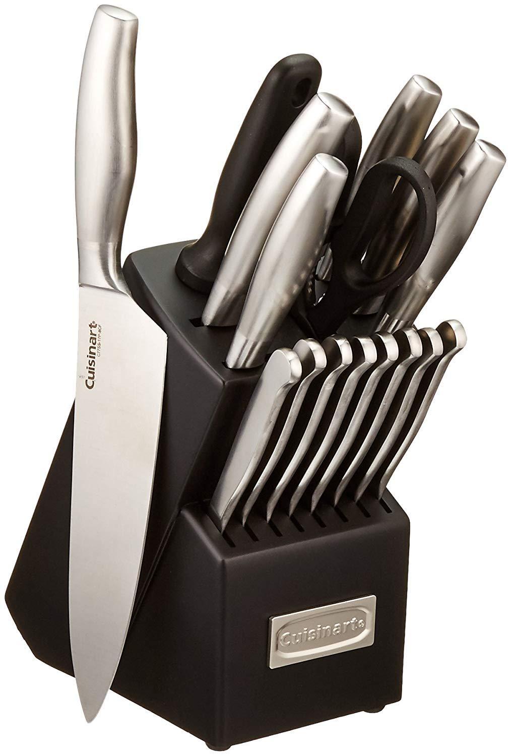 Cuisinart Artiste Collection Stainless Steel 17-Piece Knife Block Set