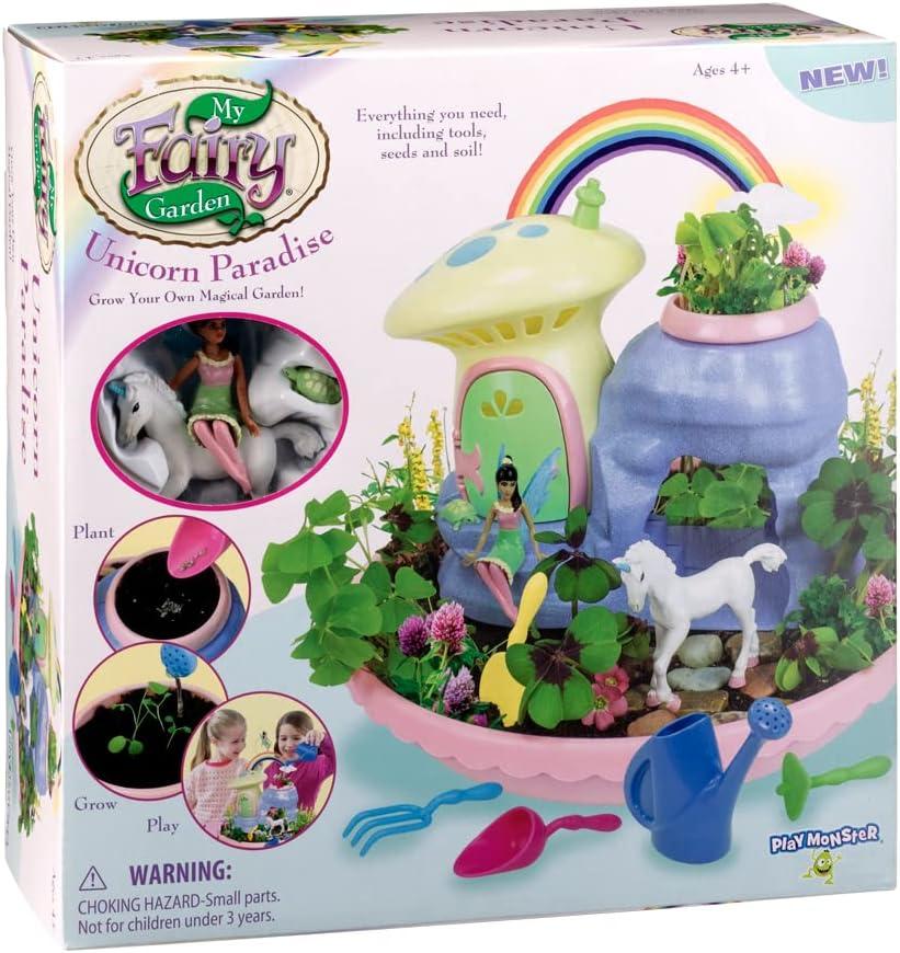 Enchanting Unicorn Paradise Fairy Garden Kit with Tools