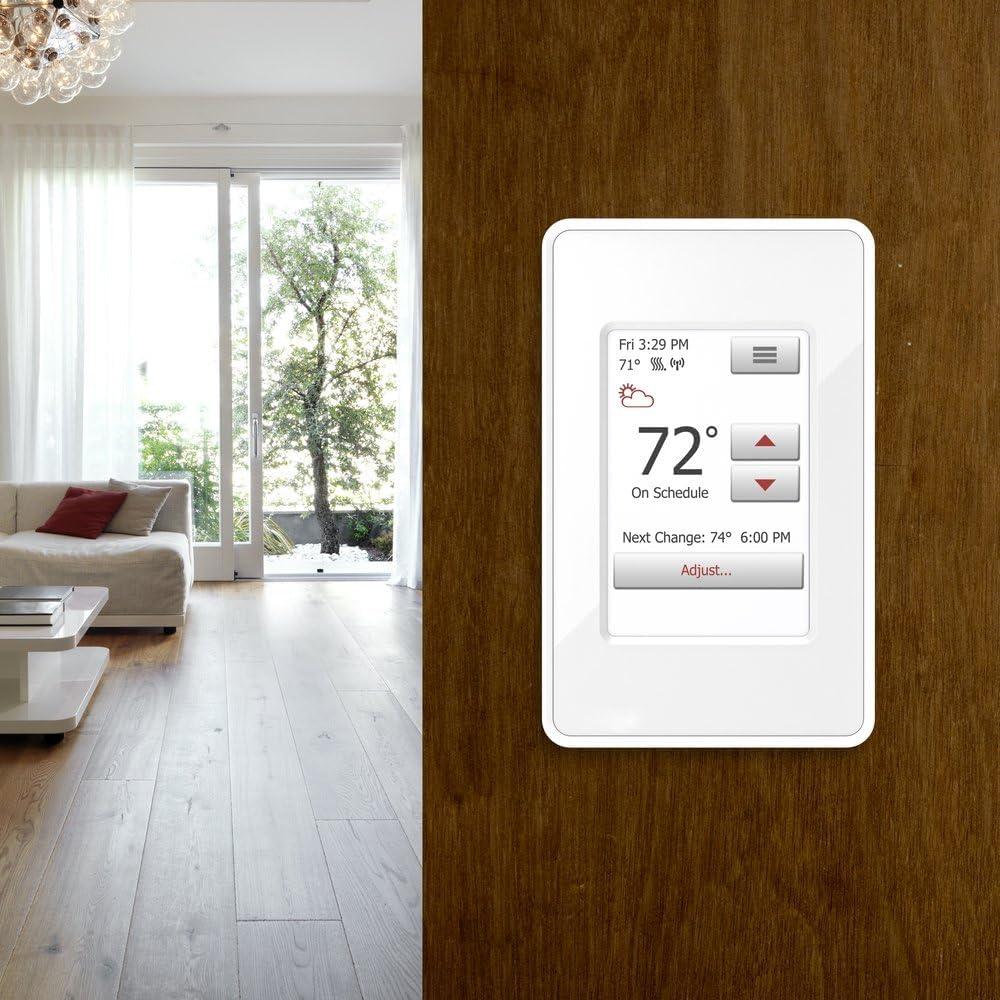 White Programmable WiFi Smart Thermostat with Touchscreen