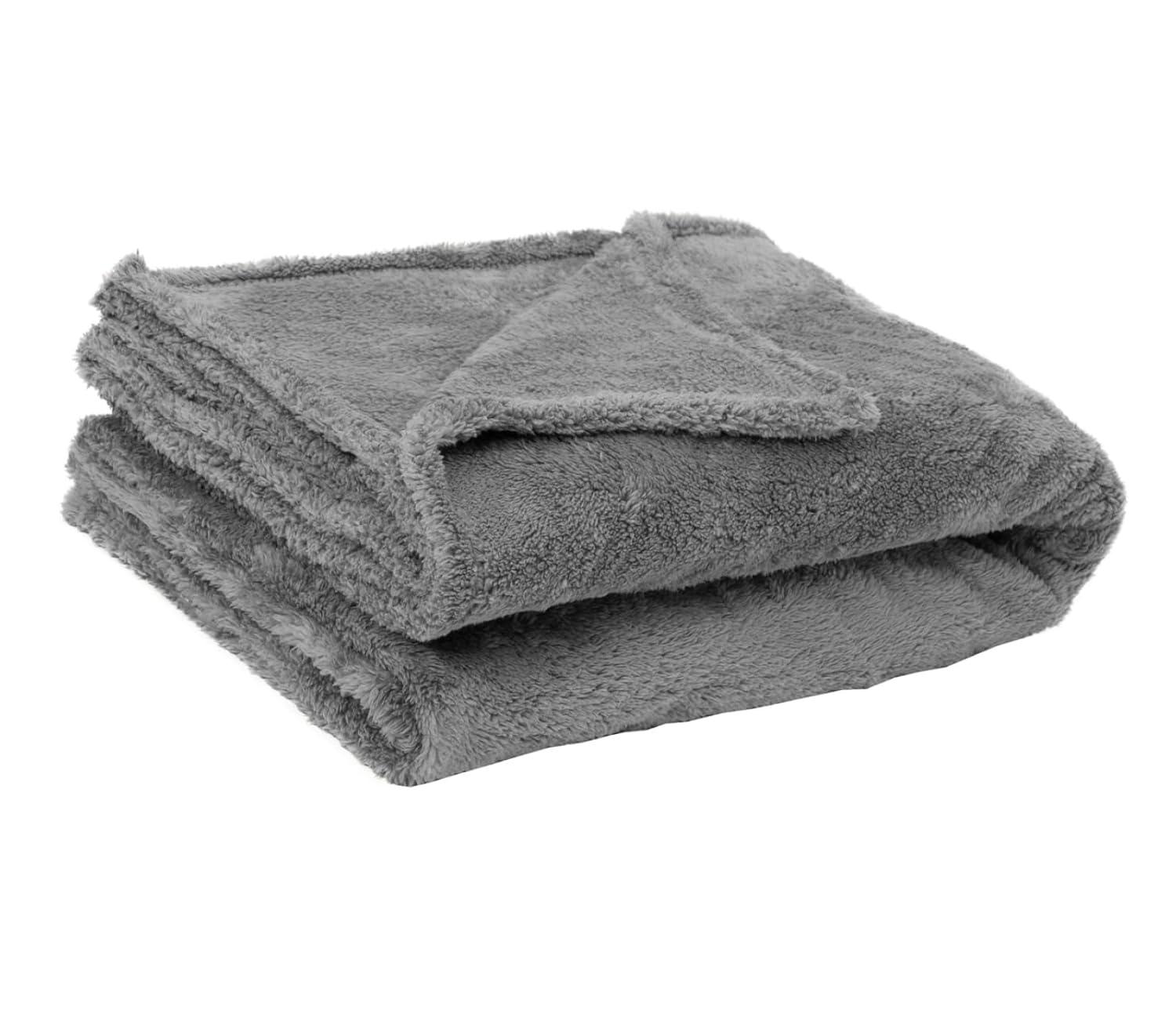 English Home Terracotta Fleece Throw, 51" x 67"