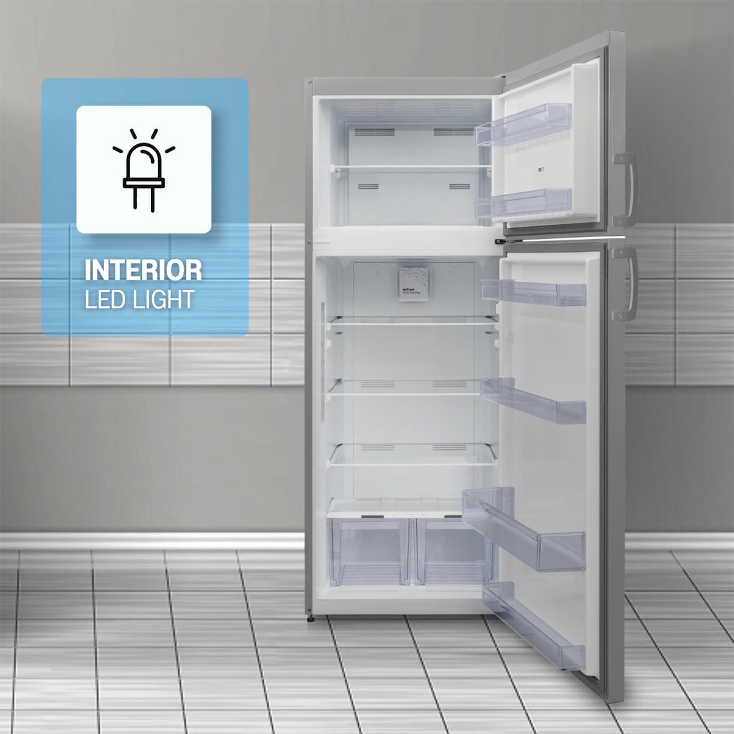 Equator Advanced Appliances Equator 14.3 cf Stainless Refrigerator-Freezer Top Mount Frost Free E-Star Europe RF 142 S