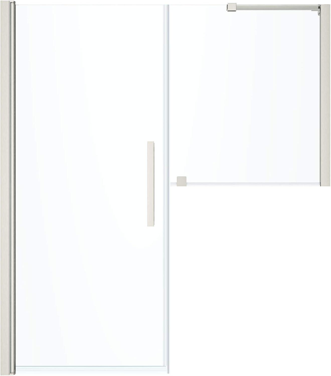 Endless Pasadena 59.8'' W 72.01'' H Frameless Rectangle Reversible Shower Kit