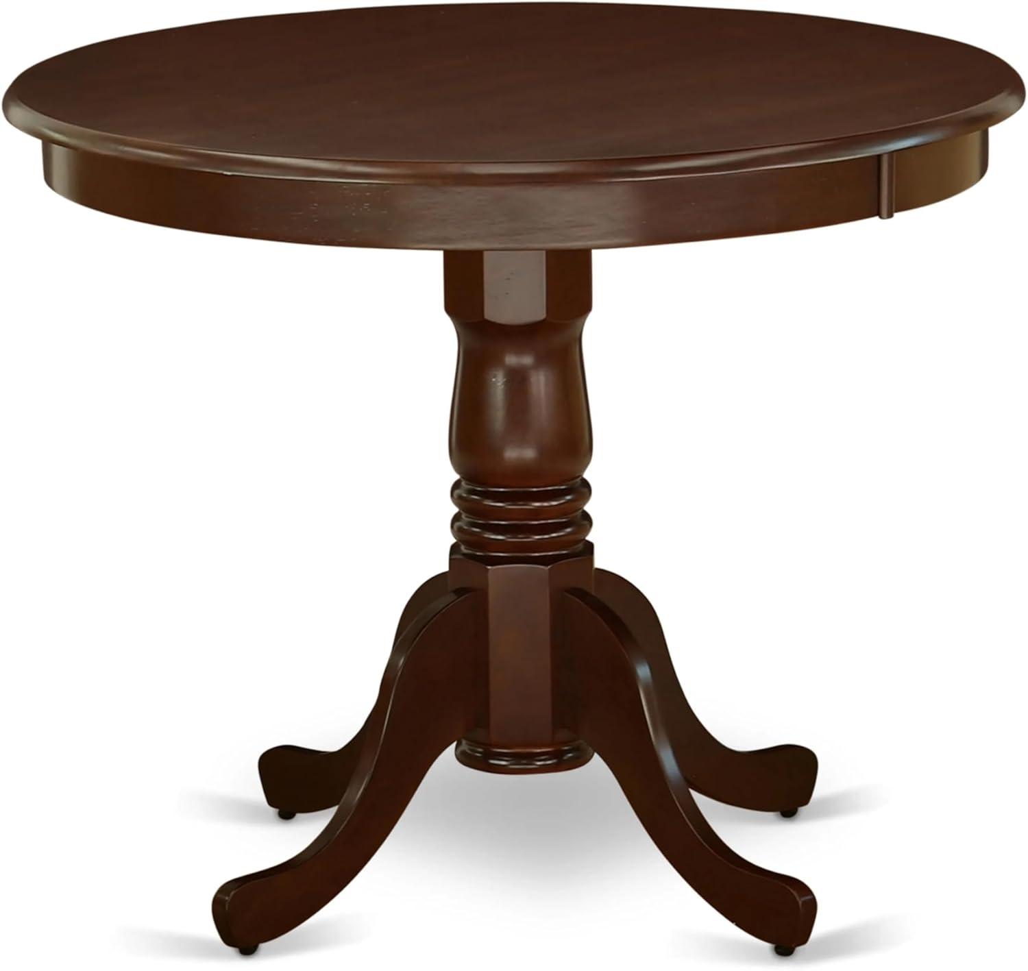 East West Furniture Antique 5-piece Wood Dining Set in Mahogany/Coffee