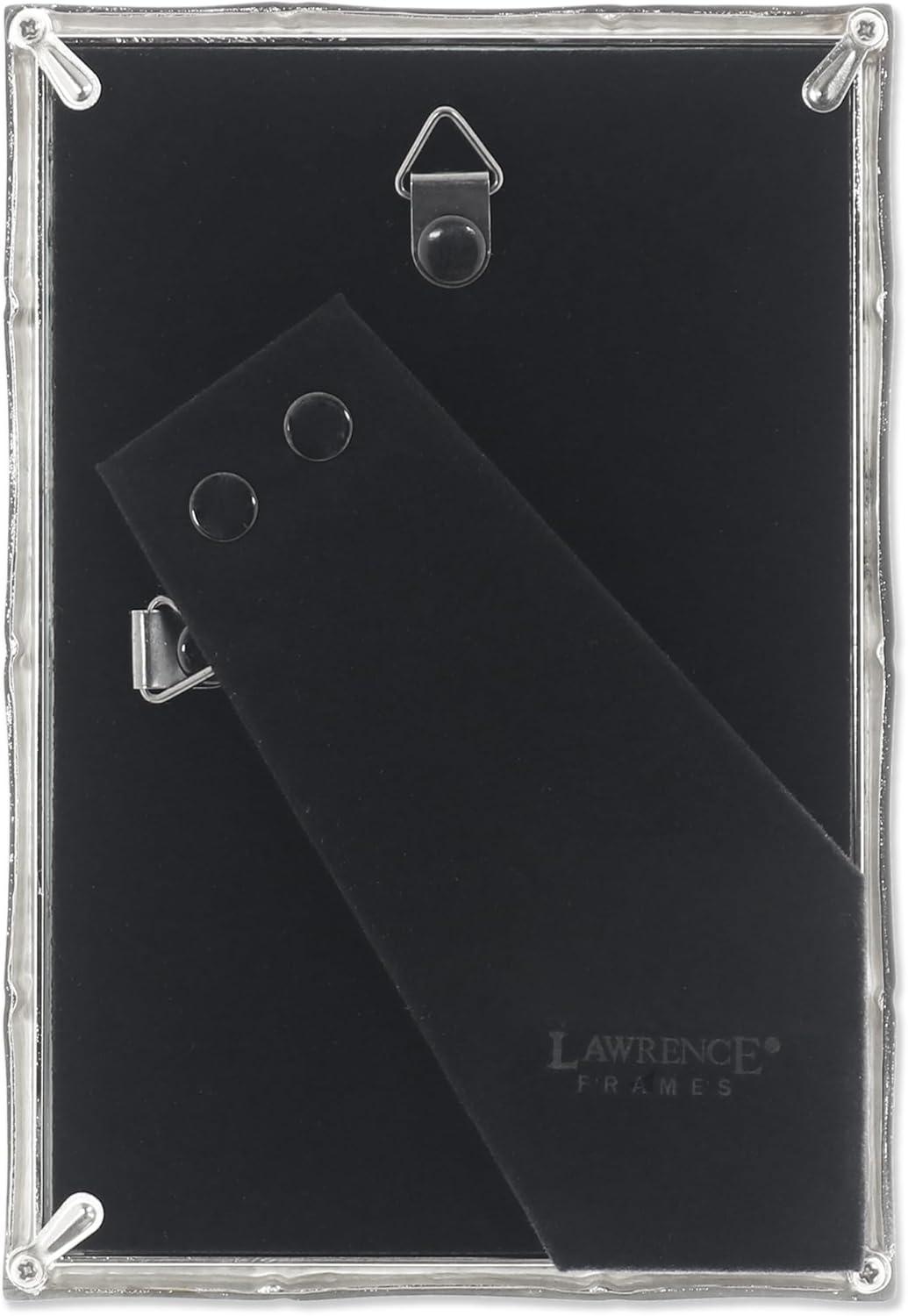 Lawrence Frames 710146 Silver Metal Bamboo 4x6 Picture Frame