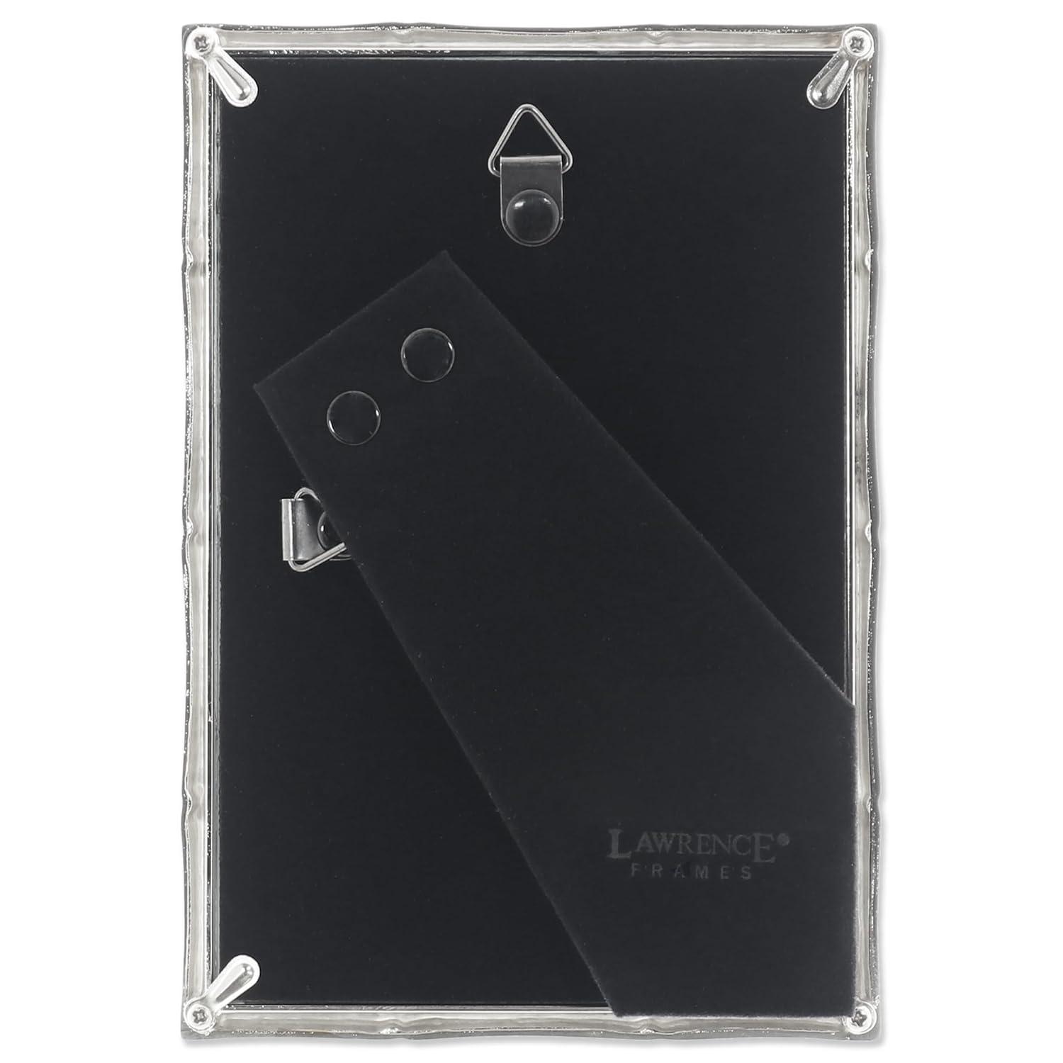 Lawrence Frames 710146 Silver Metal Bamboo 4x6 Picture Frame