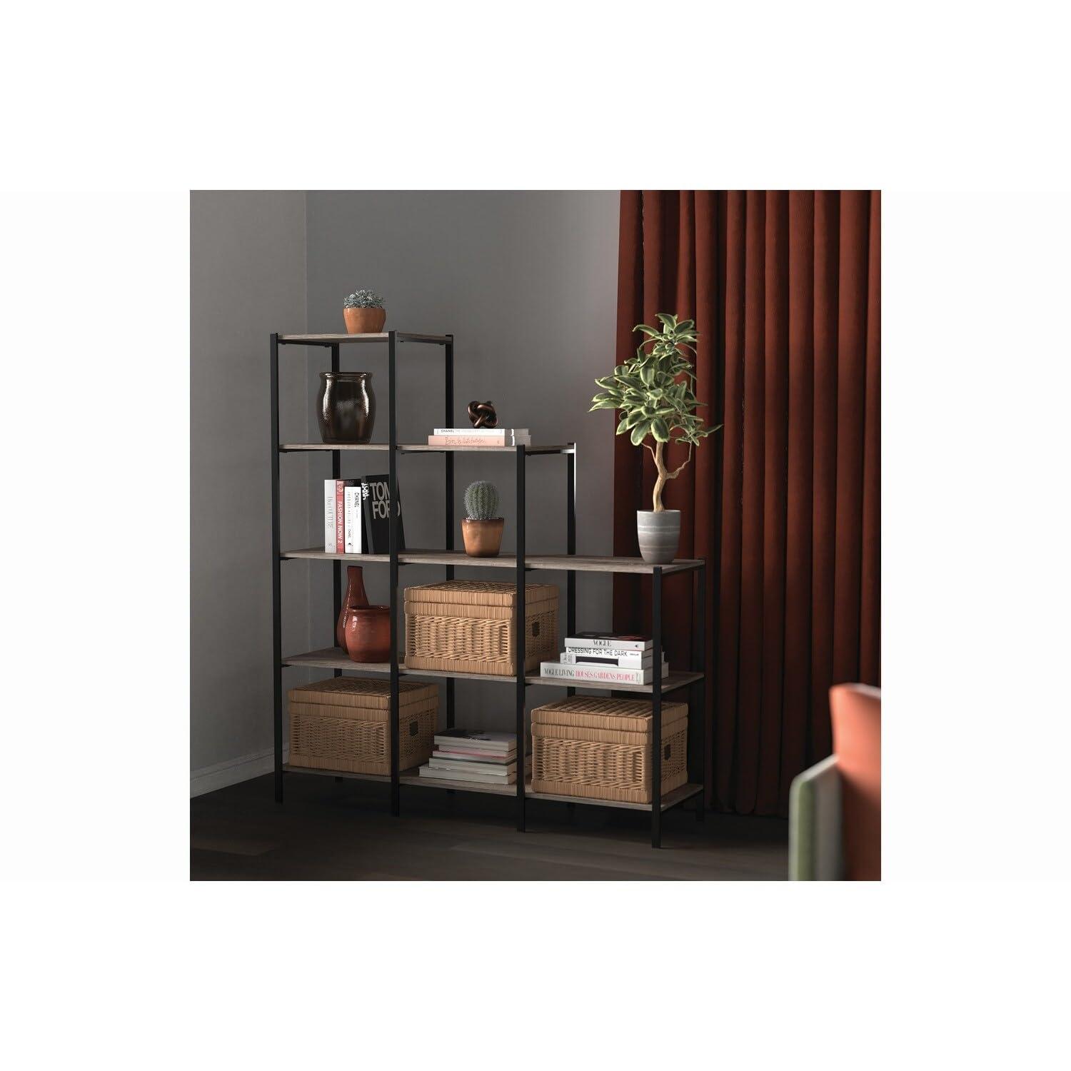 ClosetMaid 45.67'' W Steel Frame Step Bookcase