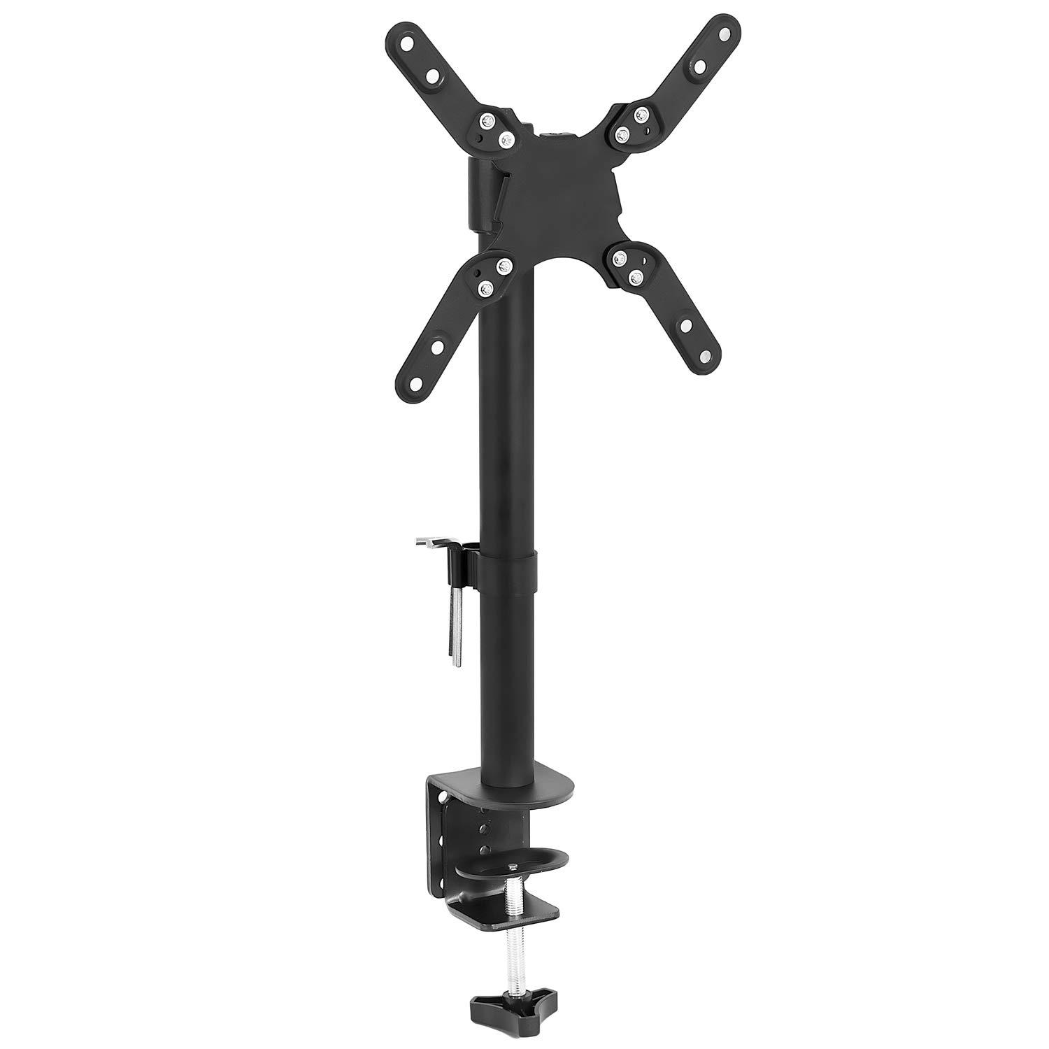 Mount-it Mount-It Monitor Mount & TV Desk Mount | Heavy-Duty Height & Tilt Adjustable Monitor Stand | Black