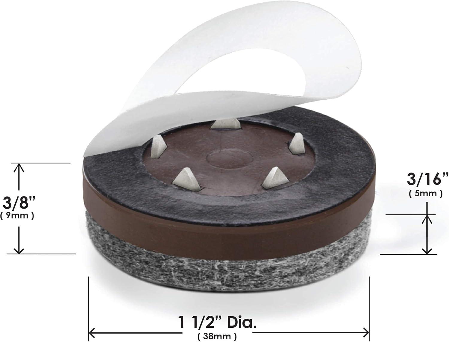 Slipstick Gorillafelt Cb270 Furniture Feet Floor Protectors/Felt Glides (Set Of 8) Tap On Felt Furniture Pads Guaranteed To Stay On, 1-1/2 Inch Round Sliders (Set of 8)