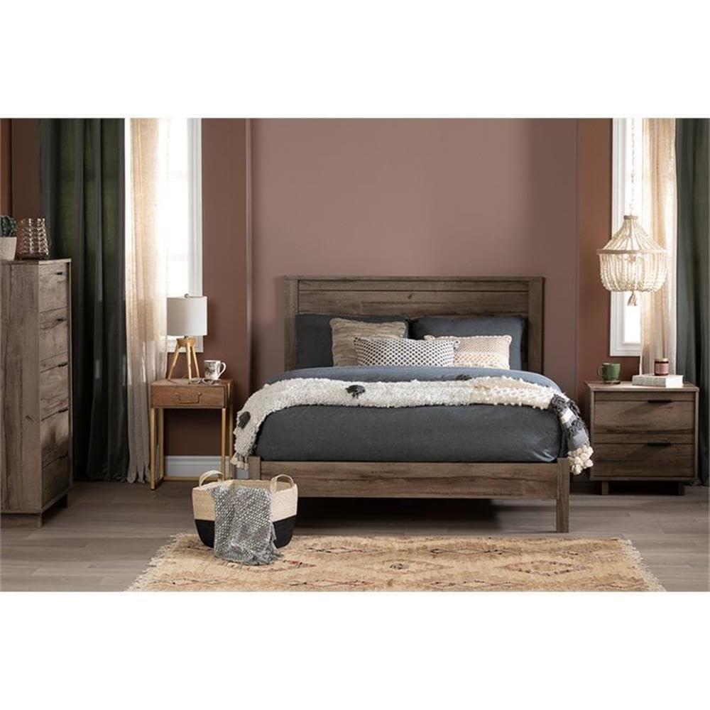 South Shore Fynn Contemporary 5-Drawers Kids Dresser Fall Oak (Particle Board)