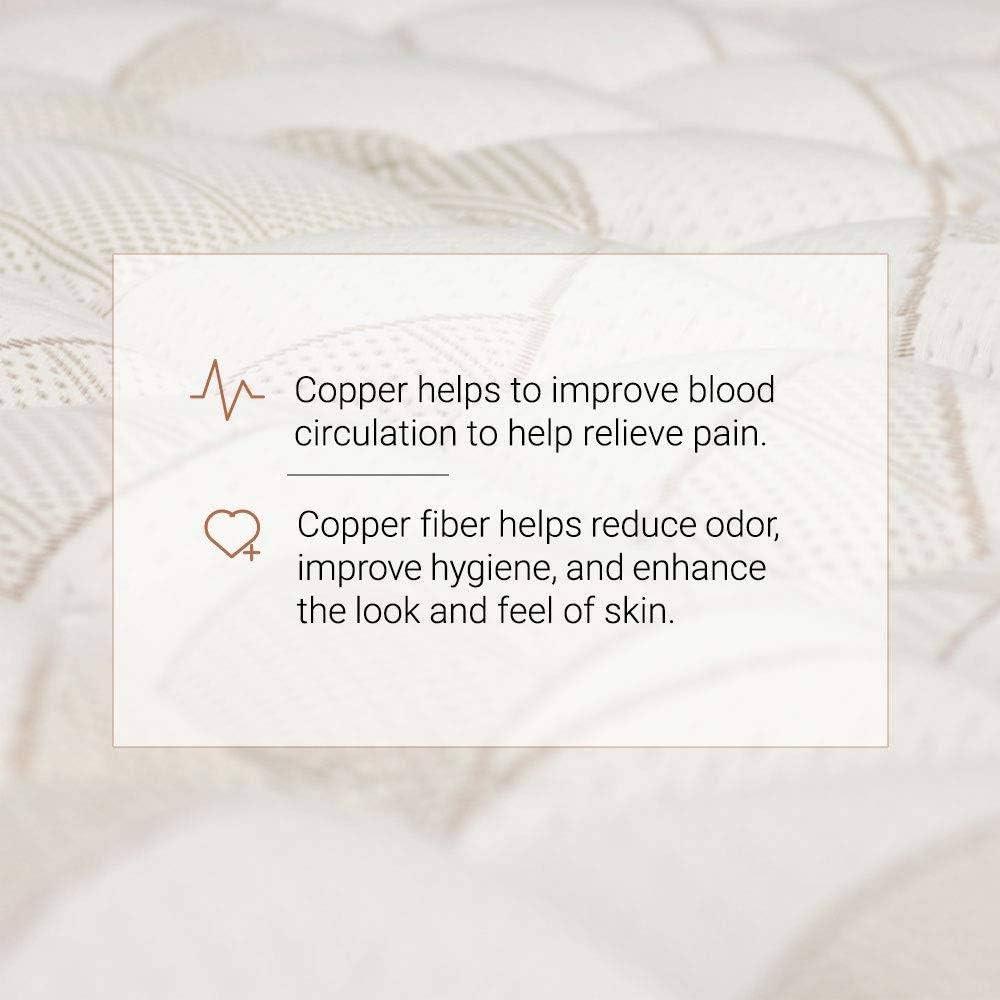 eLuxury Copper Woven Mattress Pad