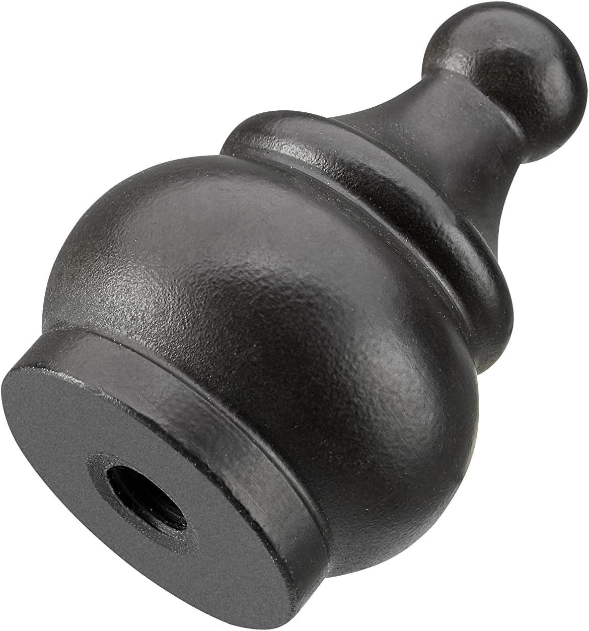 Aspen Creative 24017-31 Steel Lamp Finial in Oil Rubbed Bronze Finish, 1-1/2" Tall (1 Pack)