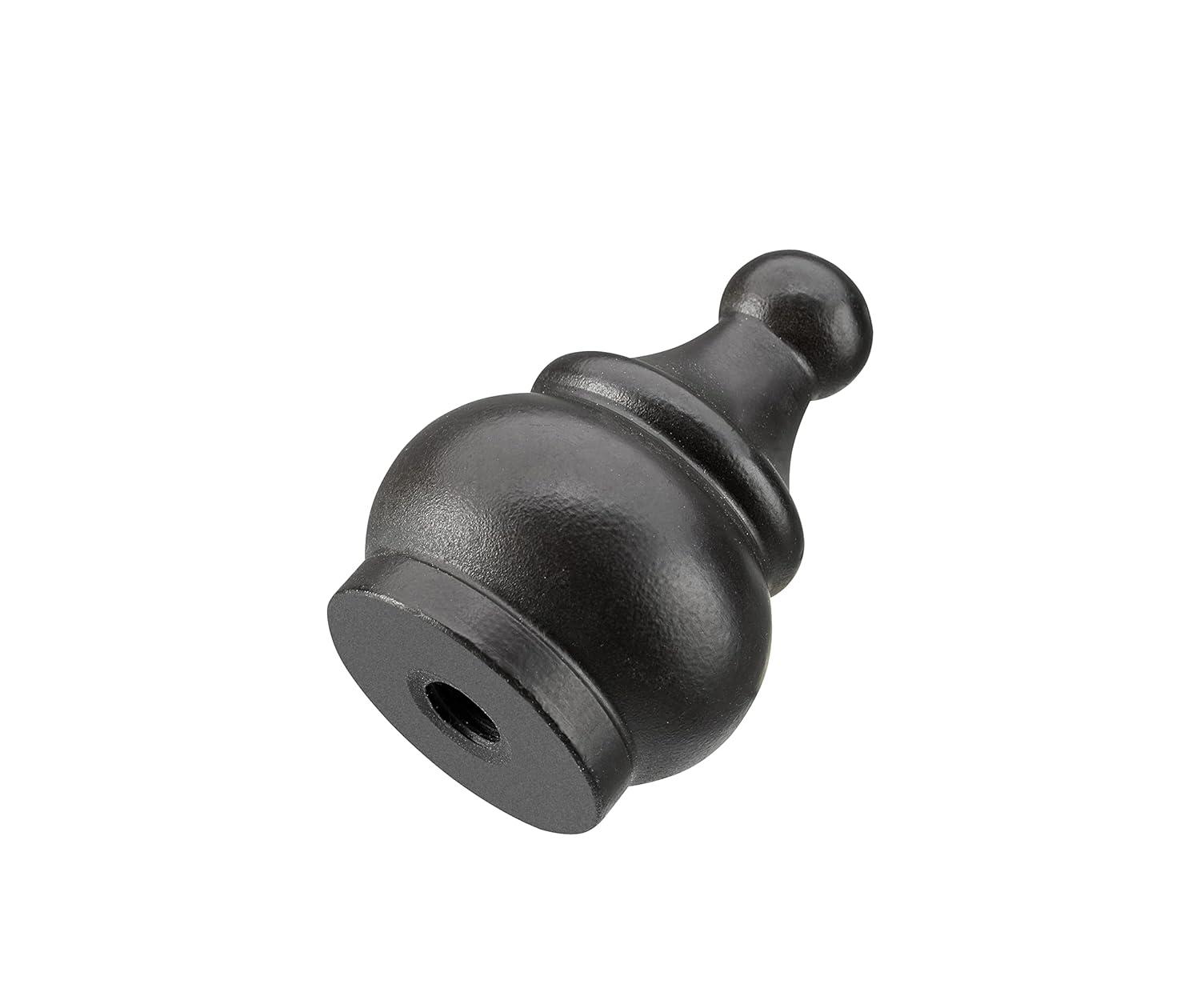 Aspen Creative 24017-31 Steel Lamp Finial in Oil Rubbed Bronze Finish, 1-1/2" Tall (1 Pack)