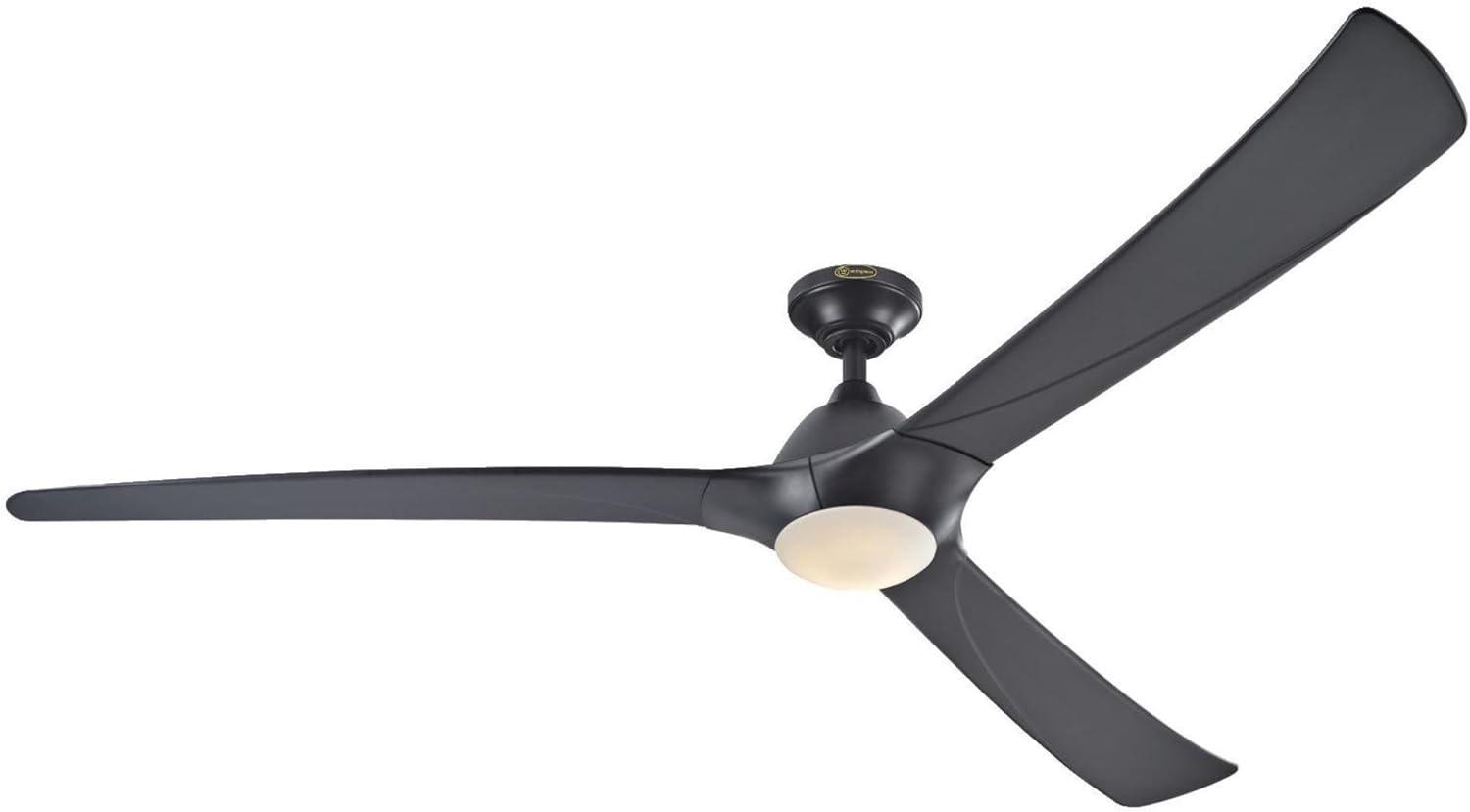 Westinghouse Lighting 7204200 73 in. Ceiling Fan with Opal Frosted, Black