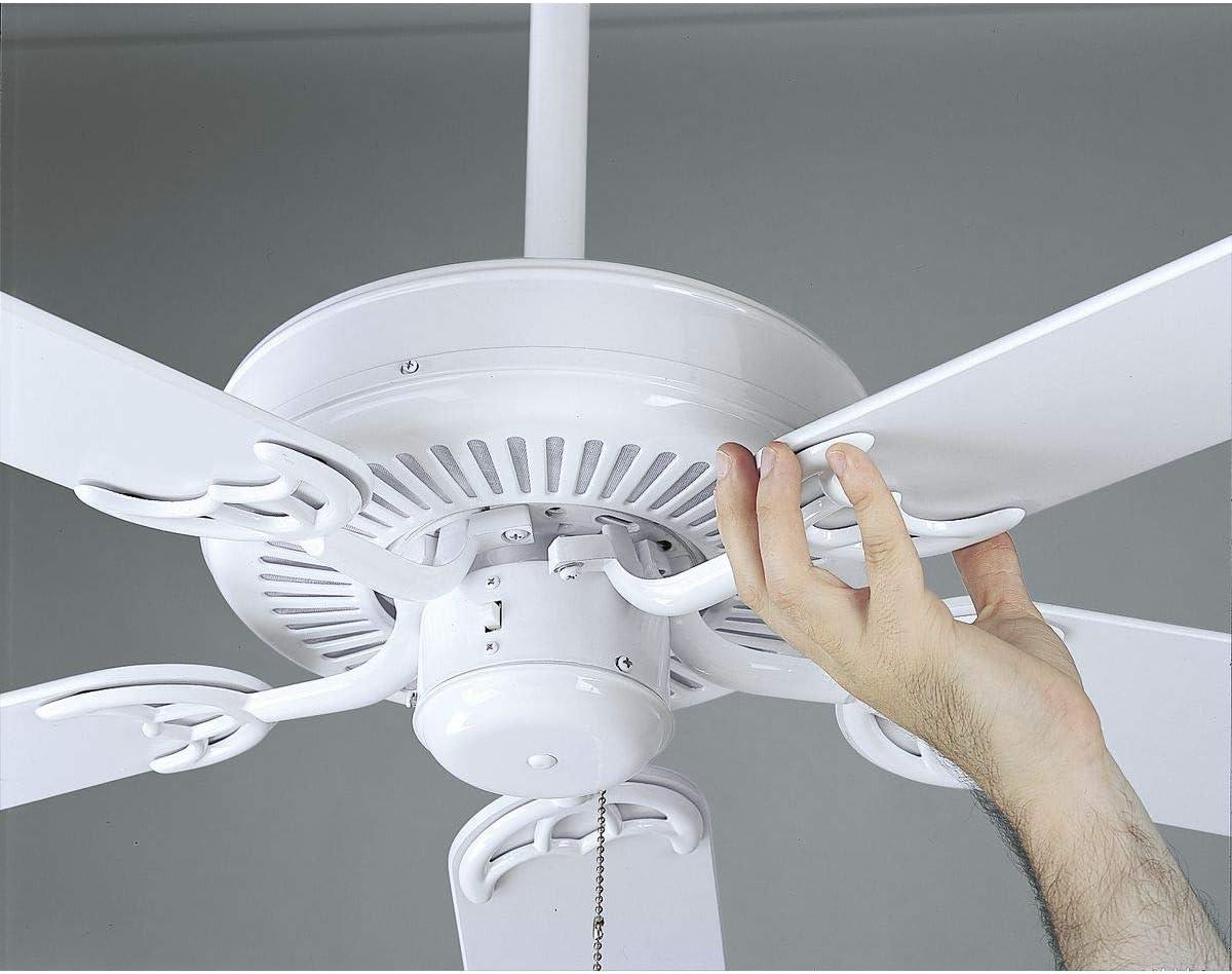 P2501-30-Progress Lighting-AirPro - Wide - Ceiling Fan in Transitional style - 52 Inches wide by 13.5 Inches high-White/Washed Oak Finish