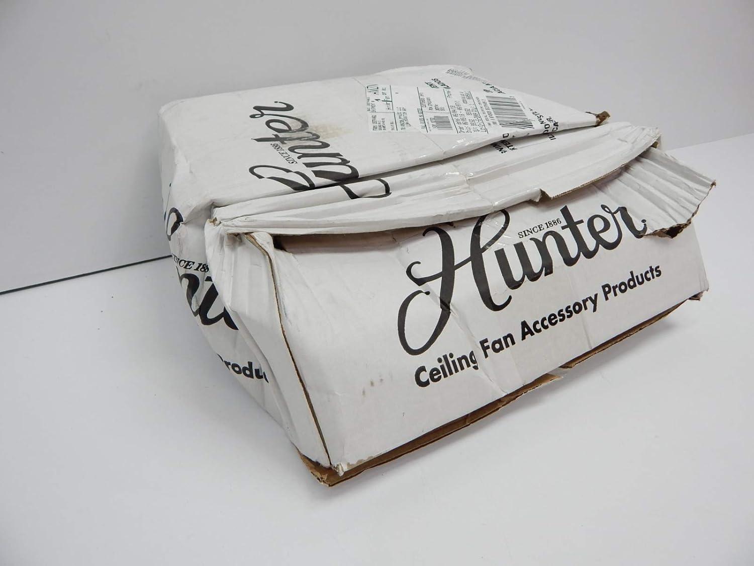 99162-Hunter Fans-Accessory-Glass Bowl Kit-12.8 Inches Wide by 6.3 Inches High-Antique Pewter Finish-White Linen Glass Color