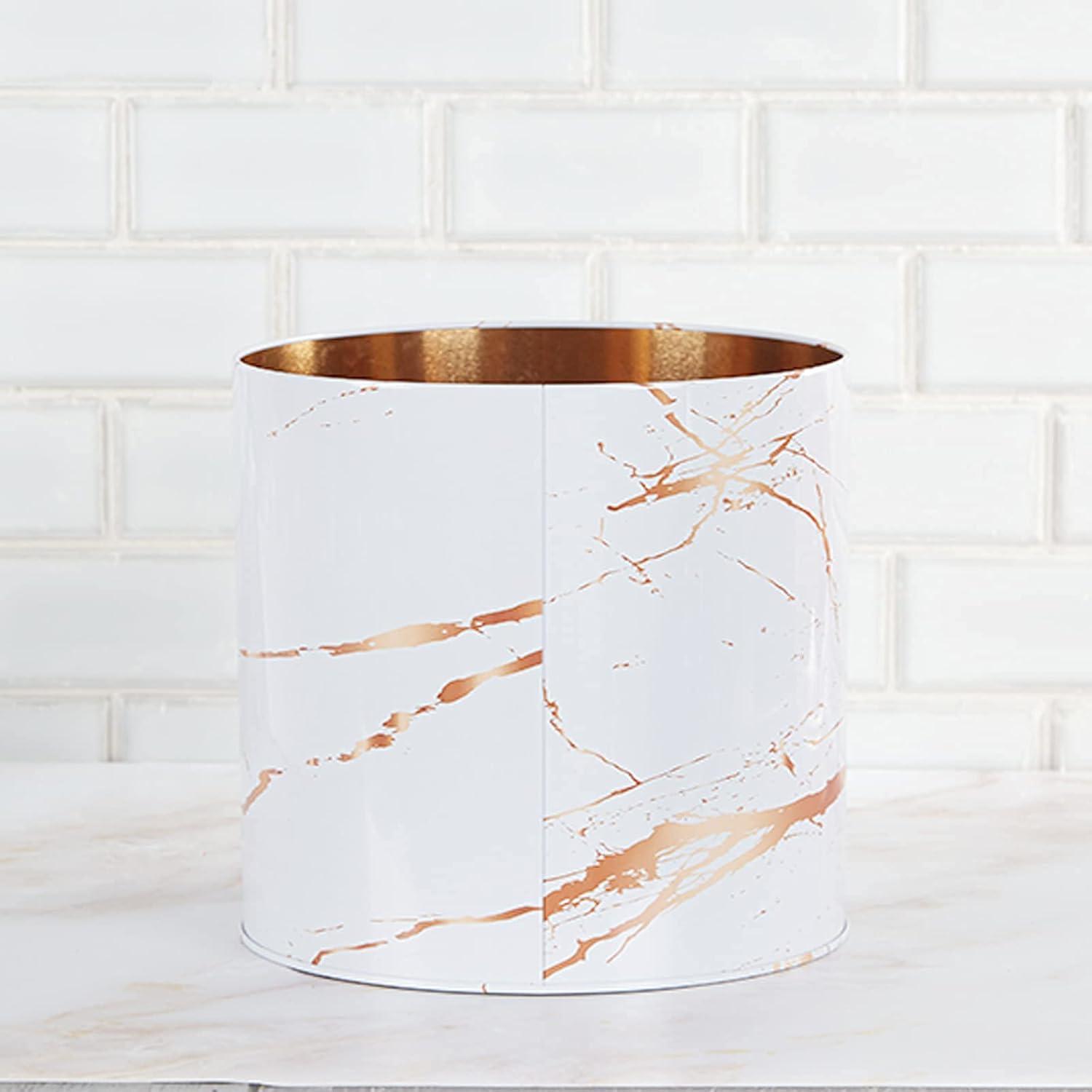 Kitchen Essentials Kitchen Utensil Holder for Countertop Organizer 6.5″ Large Cooking Utensil Crock Farmhouse Utensil Caddy Modern Home Décor Big Spatula Holder Jumbo Apartment Essentials White