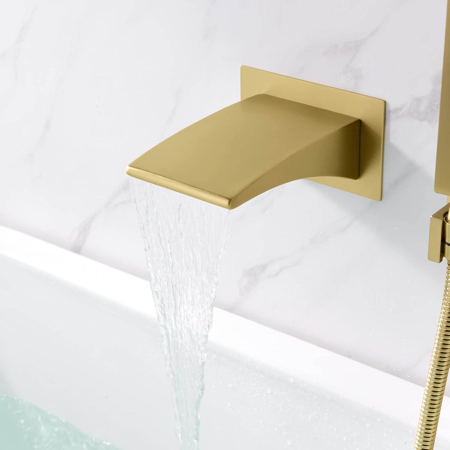 sumerain S2121BGW 1 Handle Bathroom Waterfall Faucet with Diverter