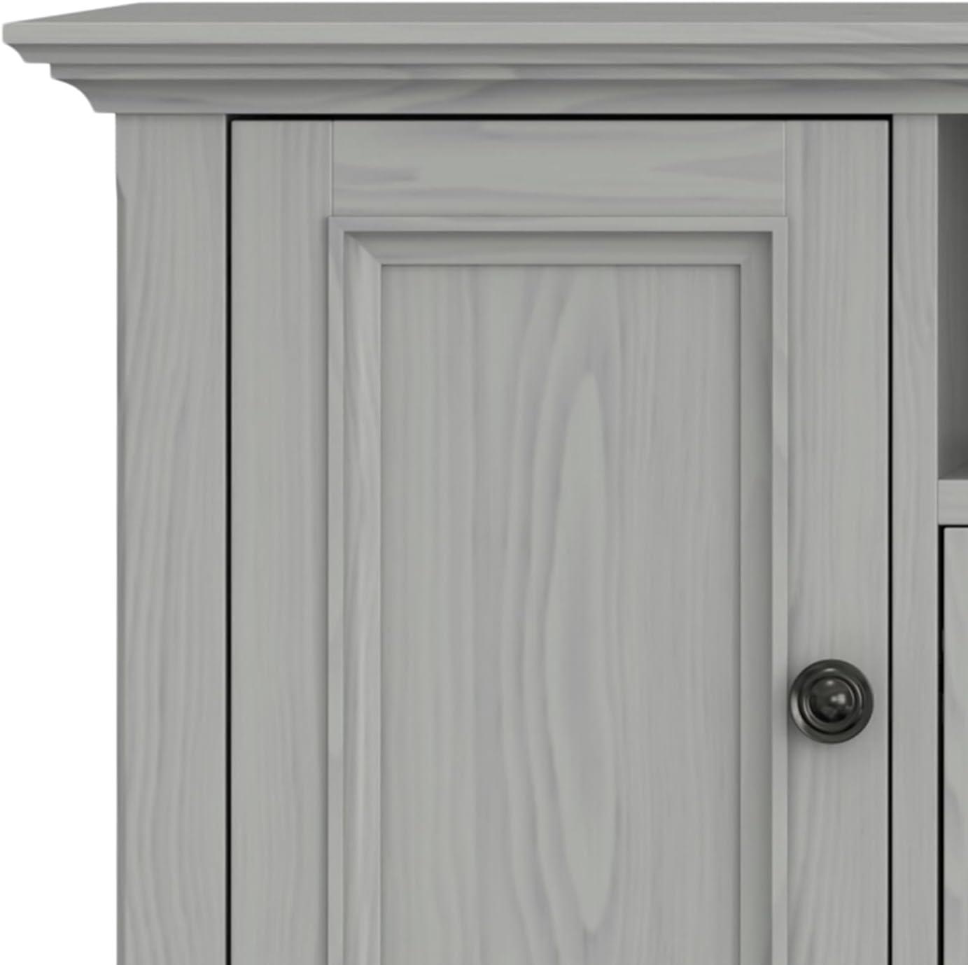 Simpli Home Amherst 54"W Solid Wood TV Stand for TVs up to 60" with Adjustable Shelves