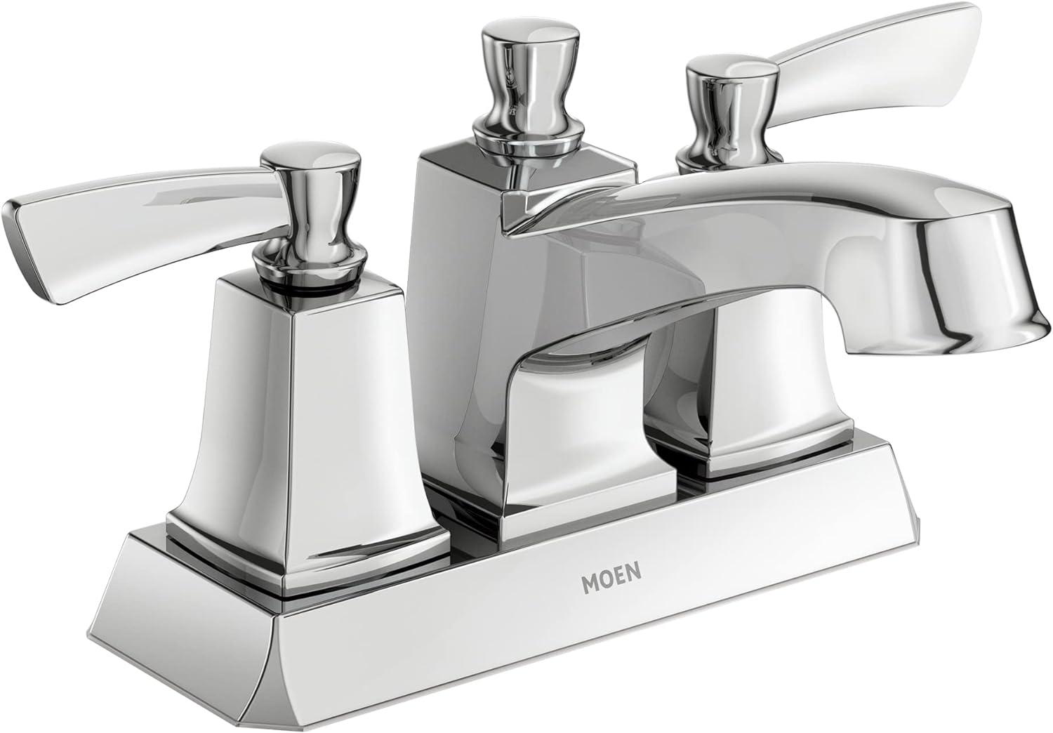 Conway 4 in. Centerset Double Handle Bathroom Faucet in Chrome